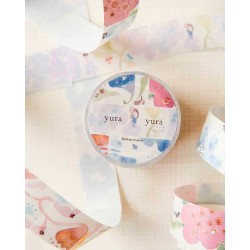 Yura Yura Scenery Keshiki - Kiritori Washi tape [Gold Foil] | Teayou