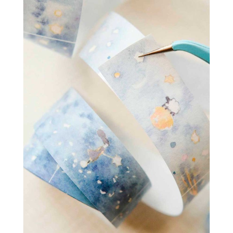 Kira Kira Scenery Keshiki - Kiritori Washi tape [Gold Foil] | Teayou