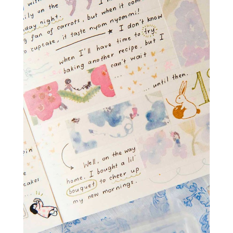 Kira Kira Scenery Keshiki - Kiritori Washi tape [Gold Foil] | Teayou