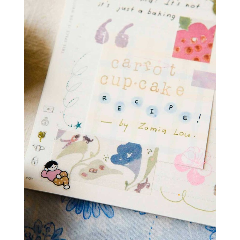 Washi tape Zawa Zawa Scenery Keshiki - Kiritori [Pre-cortado] | Teayou