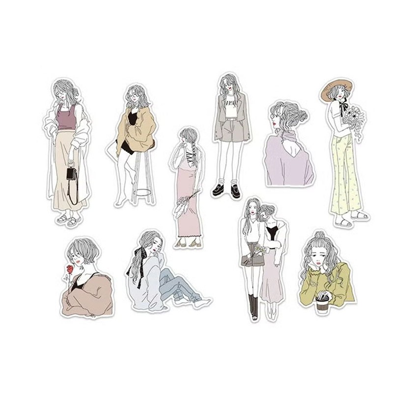 Set de Pegatinas Ennui Girl - Amie | Mind Wave