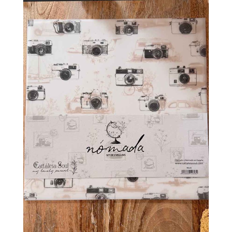 Set of 2 Papers Printed Vellum [Nómada] | My Lovely Journal