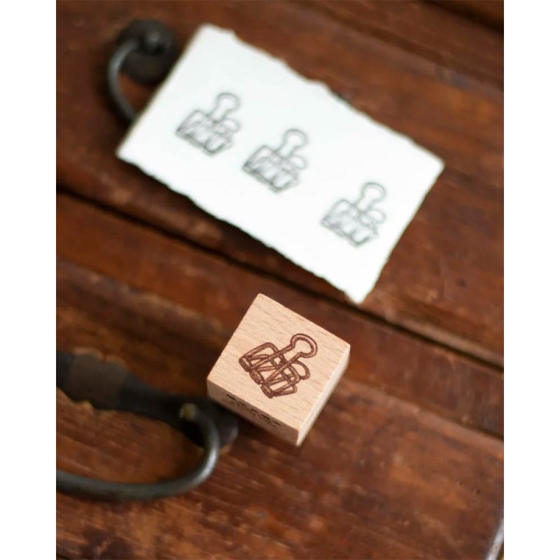 Sello de madera Cut-out Metal Clip [Antique Curiosities] | Loi Design