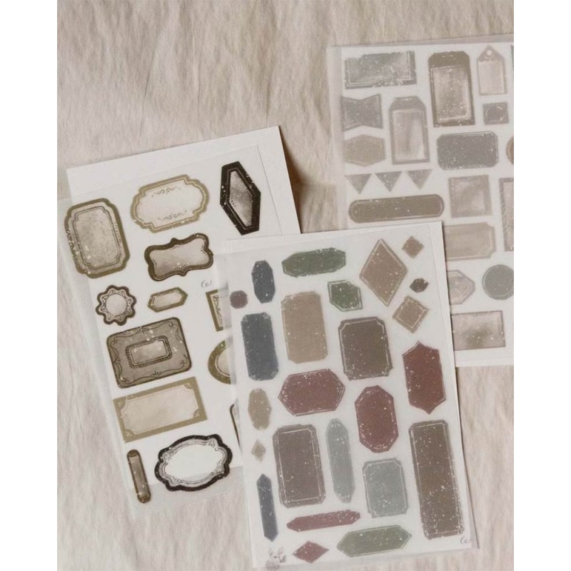 Vintage Frame Print-On Stickers | Loi Design