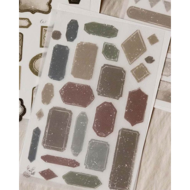 Vintage Frame Print-On Stickers | Loi Design