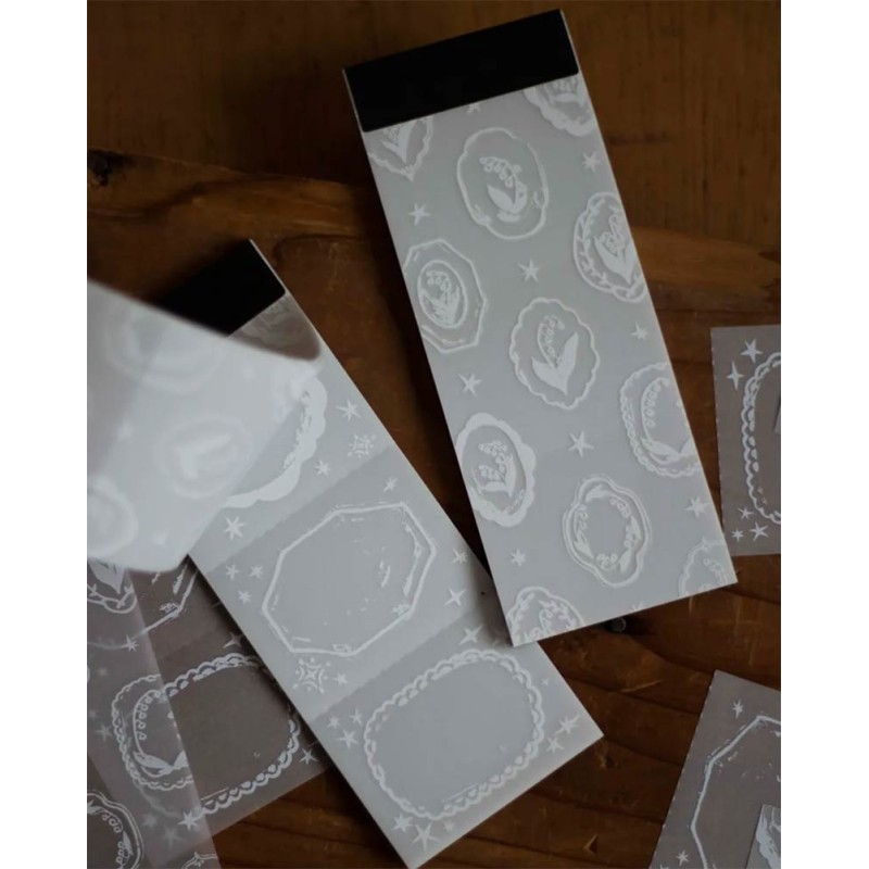 Flower Tray [Lily of the Valley Collection] Tracing Paper Letter Pad | Loi Design