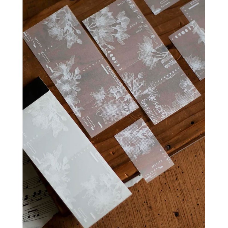 Bloc de notas Vellum Day & Night Sakura [The Order of Bloom] | Loi Design