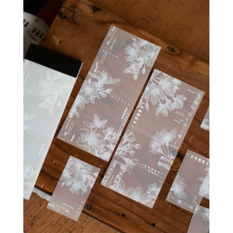Bloc de notas Vellum Day & Night Sakura [The Order of Bloom] | Loi Design
