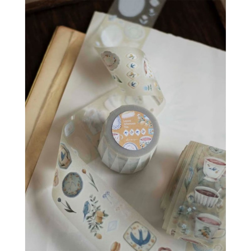 Bucle Lemon Afternoon Tea PET [Starry] [Pre-cortado] | Loi Design