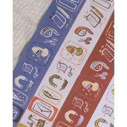 Bucle Rollo de Pegatinas Stationery Garther [Pre-cortado] | Loi Design