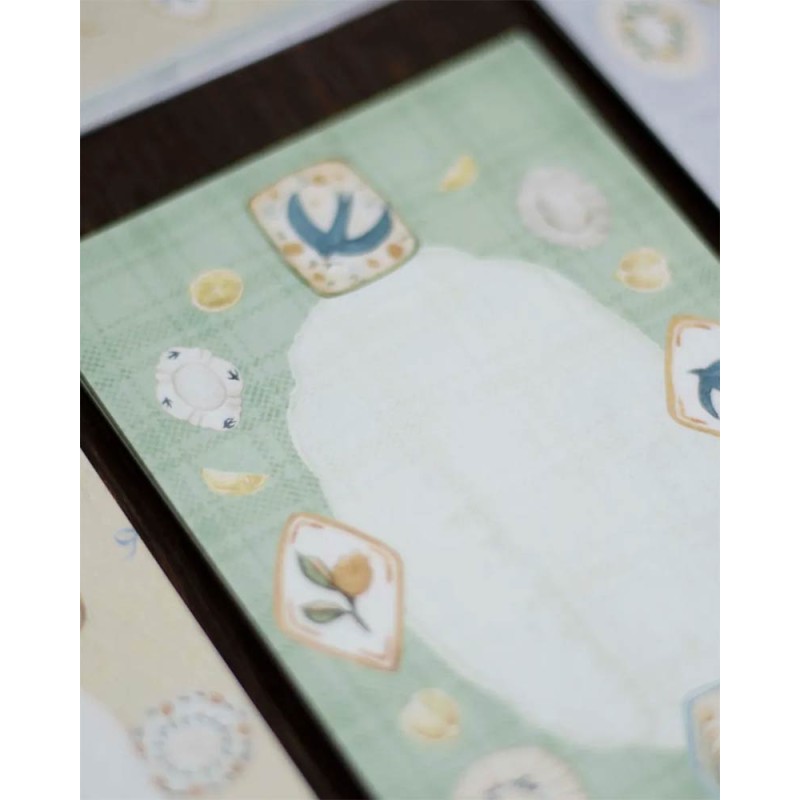 Lemon & Bird Tray Letter Pad | Loi Design