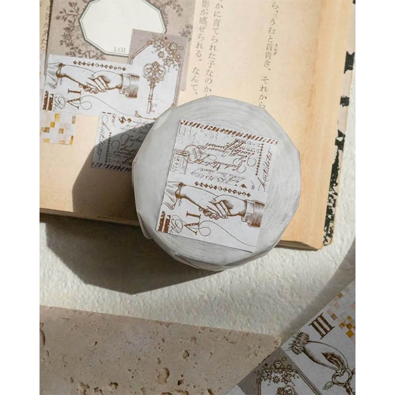 Vintage Stationery Store Sticker Paper Tape [Die-cut] | Loi Design