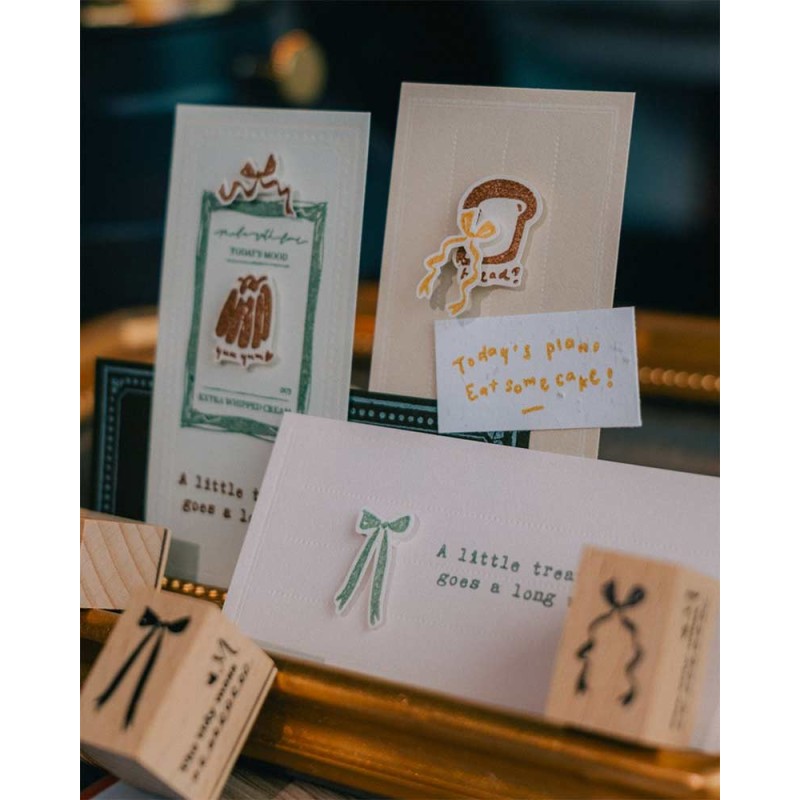 Set de Sellos de madera Moonlight Hall [The Tidy Mess Collection] | Meow Illustration