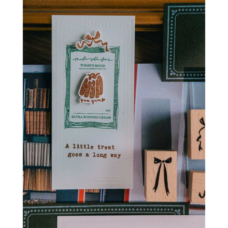 Moonlight Hall [The Tidy Mess Collection] Wood Stamp Set | Meow Illustration