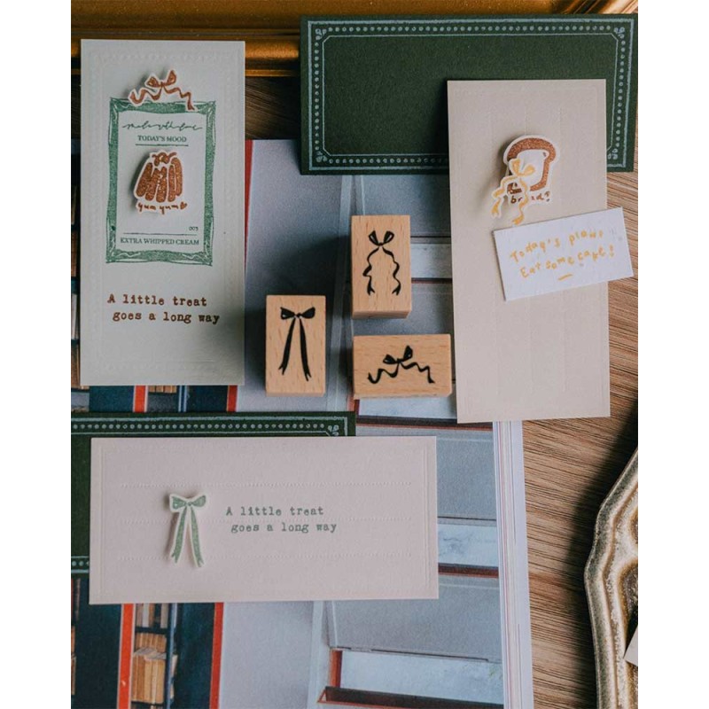 Set de Sellos de madera Moonlight Hall [The Tidy Mess Collection] | Meow Illustration