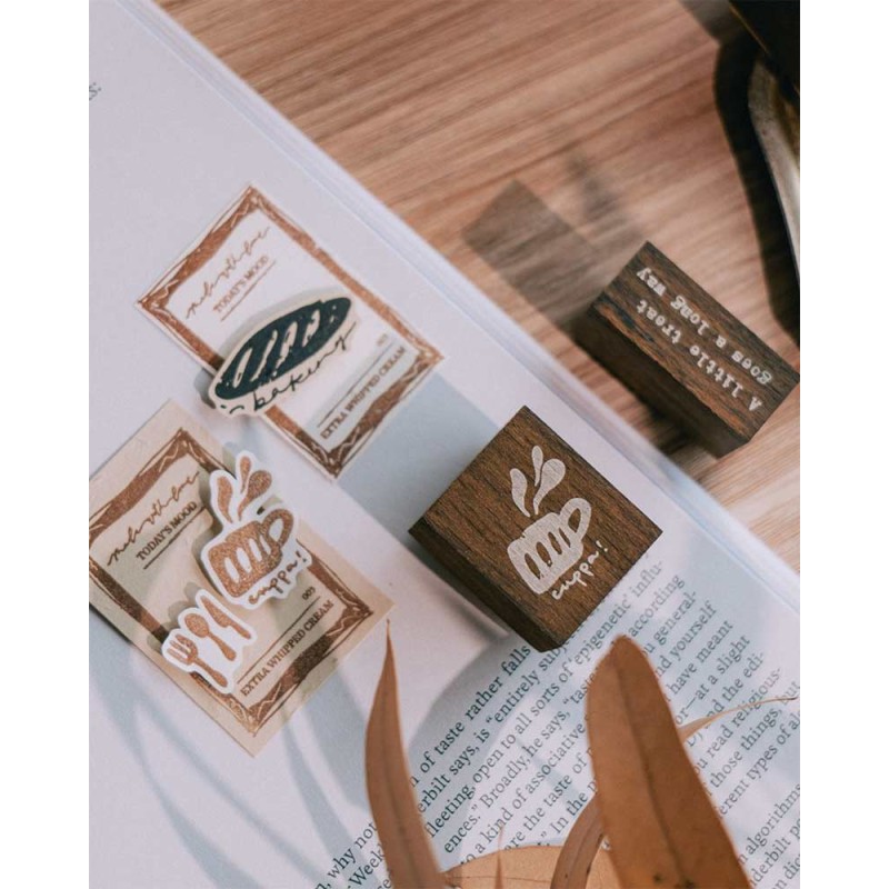 Cuppa [Fancy a Cuppa Collection] Wood Stamp | Meow Illustration
