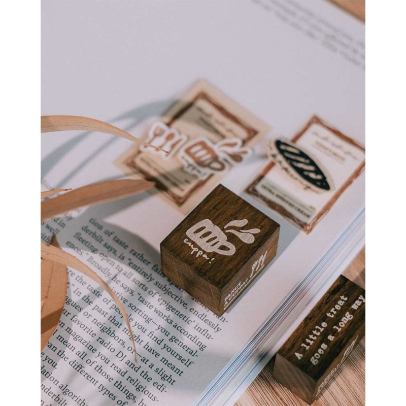 Cuppa [Fancy a Cuppa Collection] Wood Stamp | Meow Illustration