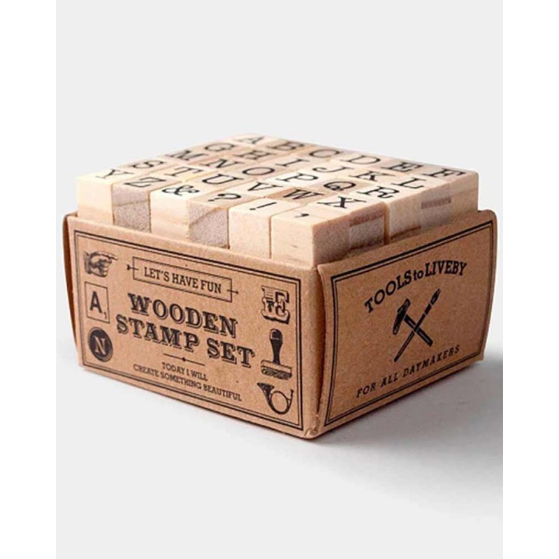 Alphabet [Capital Letters] Wood Stamp Set | Tools to Liveby