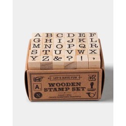 Set de Sellos de madera Alphabet [Mayúsculas] | Tools to Liveby