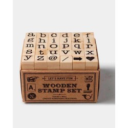 Set de Sellos de madera Alphabet [Minúsculas] | Tools to Liveby
