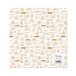 Papel Vellum [Foil dorado] [Compás] | Lora Bailora