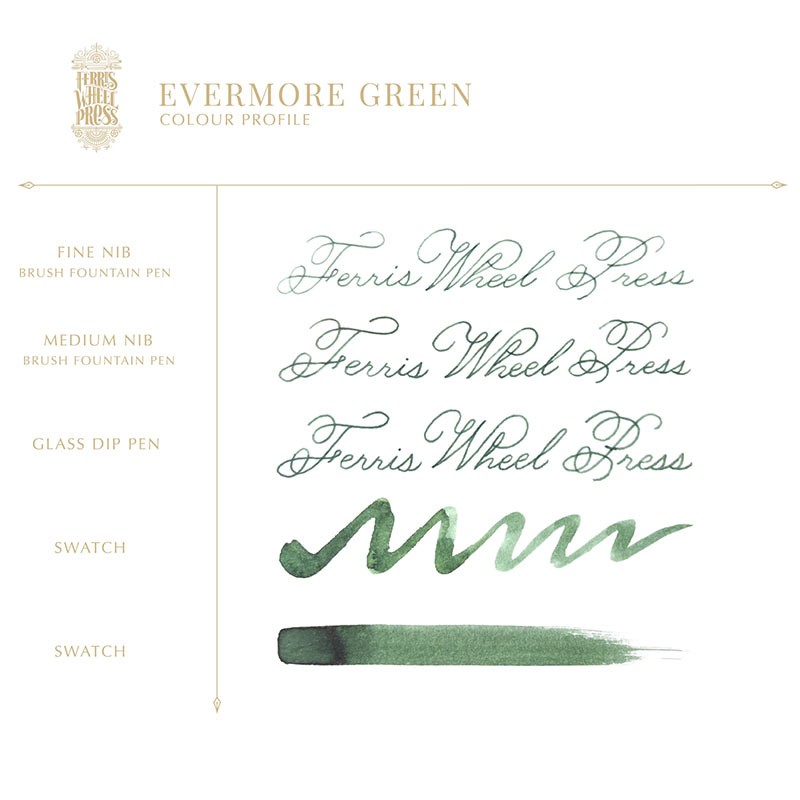 Tinta Evermore Green [38ml] | Ferris Wheel Press