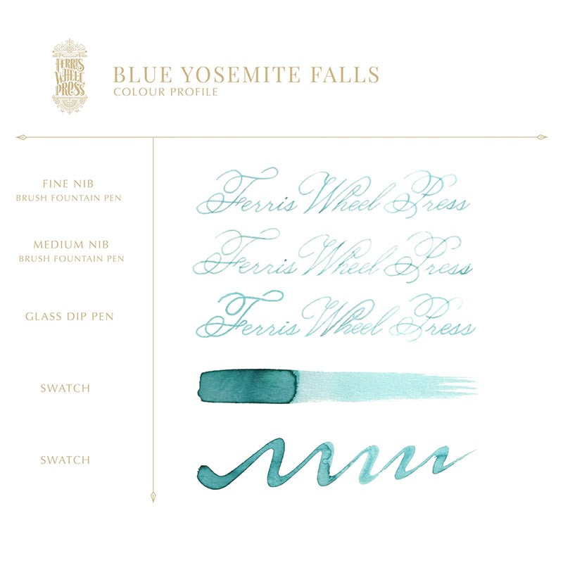 Tinta Blue Yosemite Falls [38ml] | Ferris Wheel Press