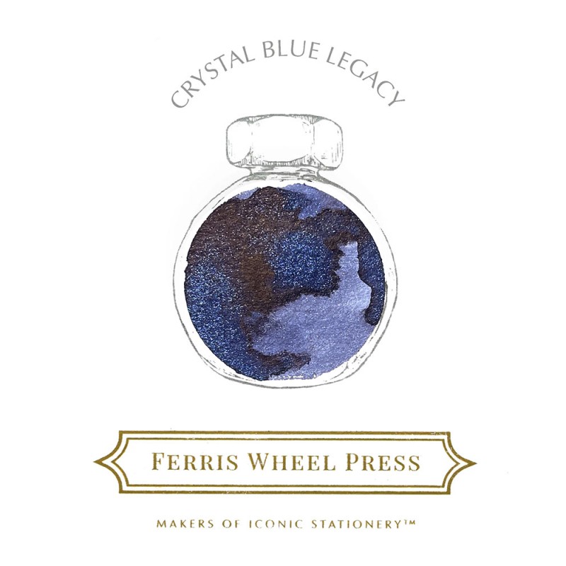Crystal Blue Legacy Ink [38 ml] | Ferris Wheel Press
