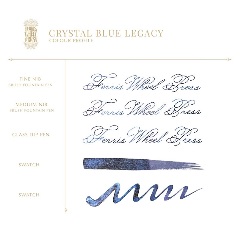Tinta Crystal Blue Legacy [38ml] | Ferris Wheel Press