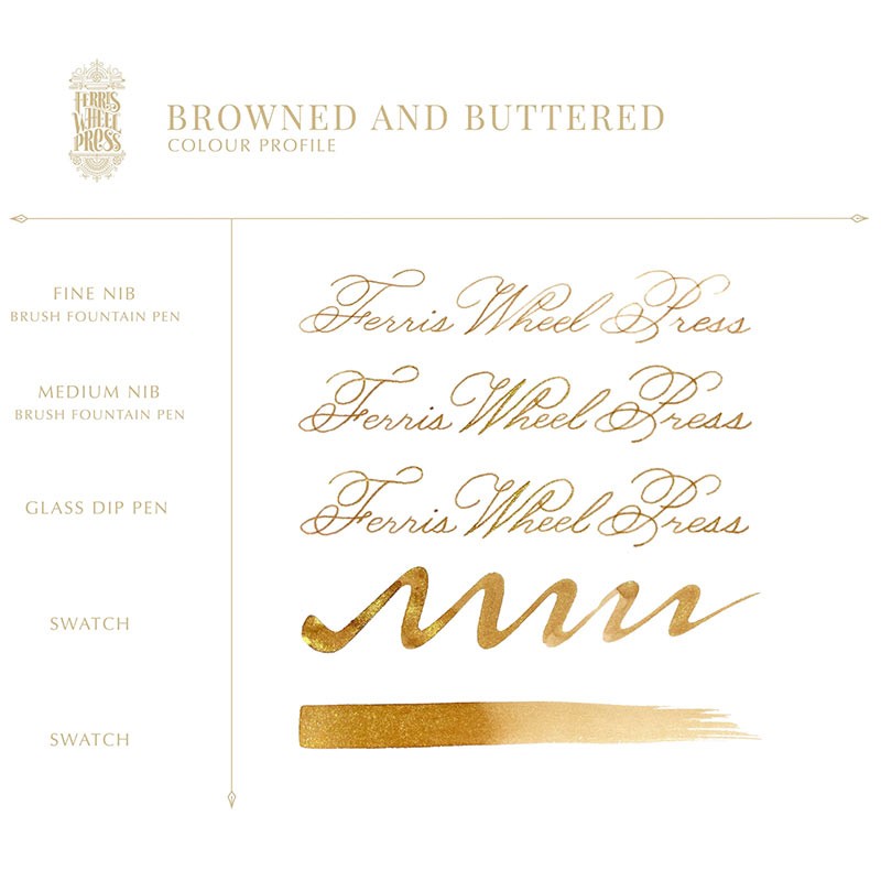 Browned and Buttered Ink [Everyday Collection] [10ml] | Ferris Wheel Press