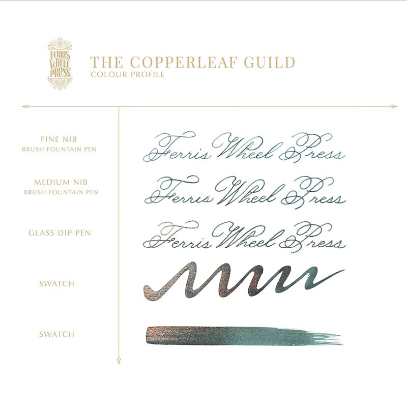 Tinta FerriTales The Copperleaf Guild [The Book of Knights Series] [10ml] | Ferris Wheel Press