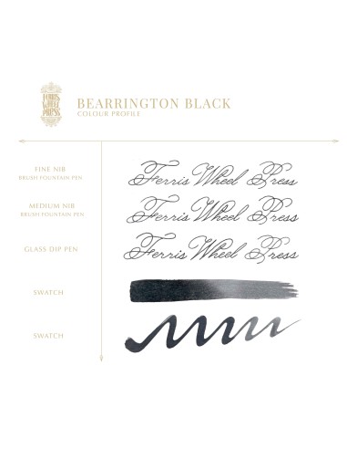 Bearrington Black Ink [Everyday Collection] [38ml] | Ferris Wheel Press