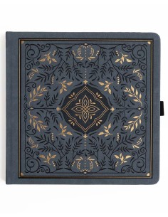 Storybook in Navy 8x8 [Ivory - Dot Grid] Notebook | Archer & Olive