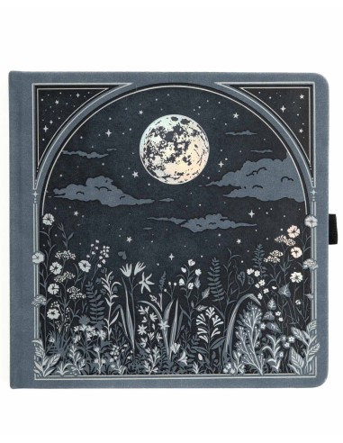 Moonlit Garden 8x8 [Kraft - Dot Grid] Notebook | Archer & Olive