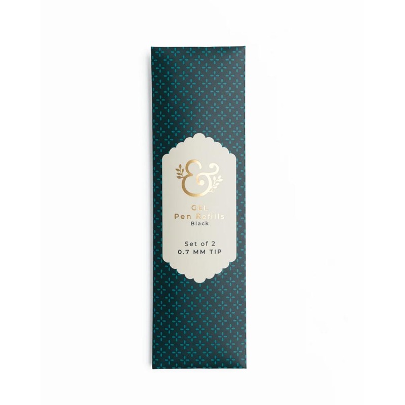 Set de 2 Recambios Bolígrafos Gel Point [0.7mm Negro] | Archer & Olive