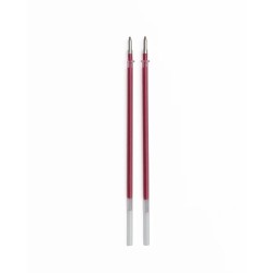 Set de 2 Recambios Bolígrafos Gel Point [0.5mm Rojo Metálico] | Archer & Olive