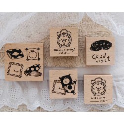 Small Pillows [Good Night Series Collection] Wood Stamp | Eileen Tai