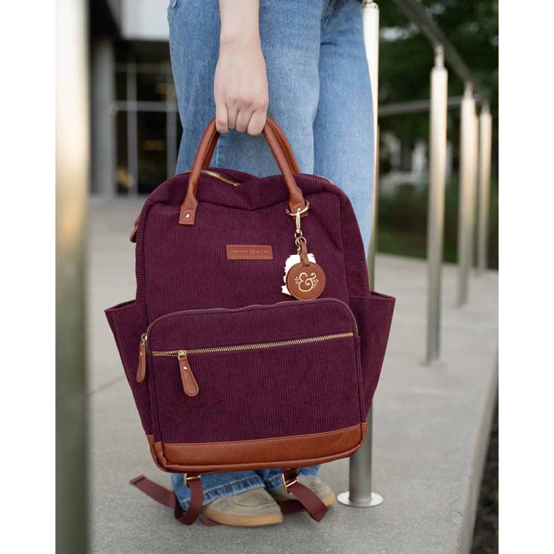 Quiet Corners [Maroon] Backpack | Archer & Olive