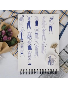 Washi tape Blue Girls | Bon Bon Stickers