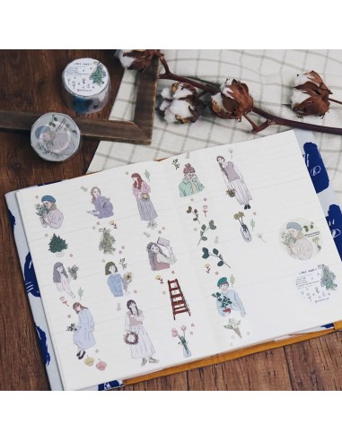 Flowerholic Masking Tape PET (matte) | Bon Bon Stickers