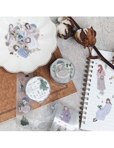 Flowerholic Masking Tape PET (matte) | Bon Bon Stickers