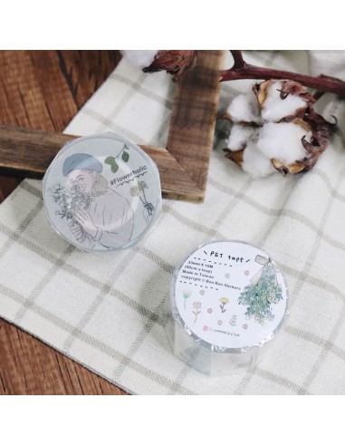 Flowerholic Masking Tape PET (matte) | Bon Bon Stickers