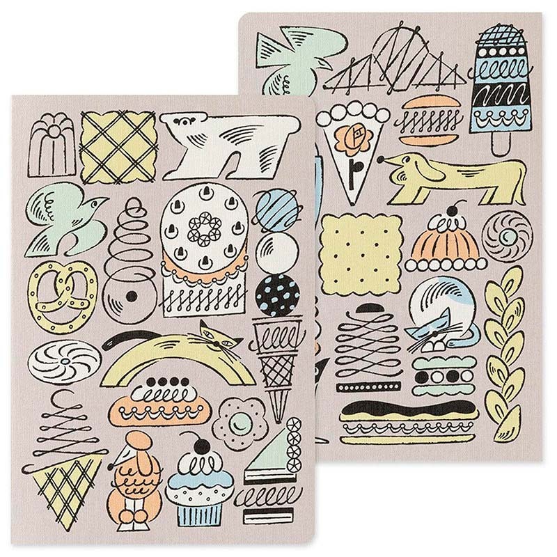 Sweets & Animals Notebook [B6] [Yuru Log] | Midori