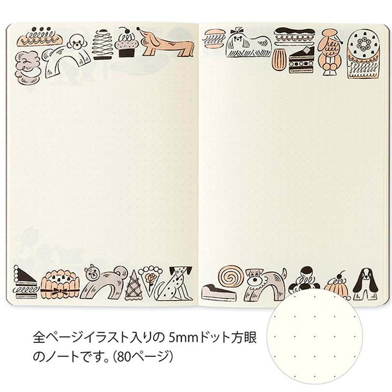 Sweets & Animals Notebook [B6] [Yuru Log] | Midori