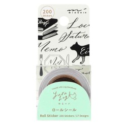 Sticker Roll Calligraphy [Yuru Log] | Midori