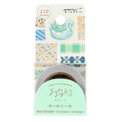 Sticker Roll Antique [Yuru Log] | Midori