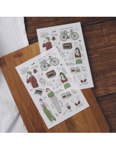Pegatinas Transferibles My Color Red Guava | Bon Bon Stickers