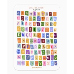 Alphabet Letters For Journaling Stickers | Muchable