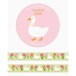 Washi tape Tulips & Geese | Muchable