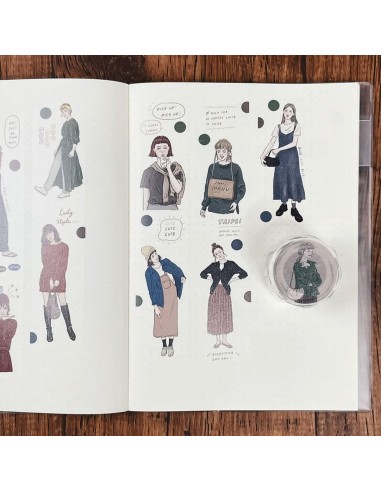 Washi tape Dark Colored People | Bon Bon Stickers